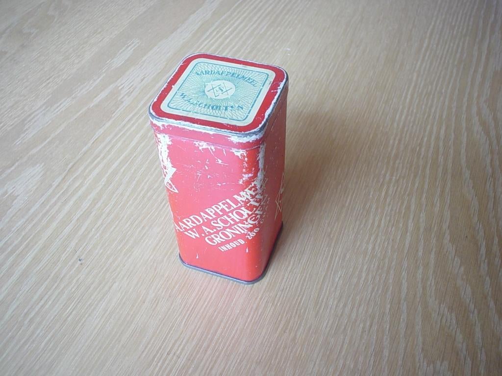 Blik Aardappelmeel Groningen, Verzamelen, Ophalen of Verzenden, Gebruikt, Verpakking