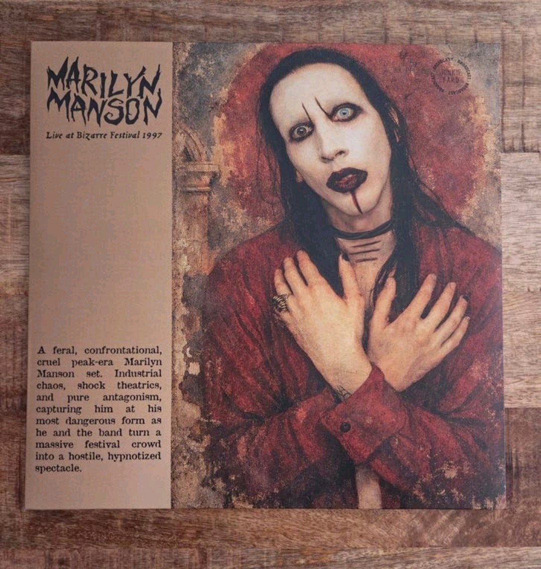 Lp marilyn manson live at bizarre festival 1997, Cd's en Dvd's, Vinyl | Rock, Ophalen of Verzenden, Zo goed als nieuw, 12 inch