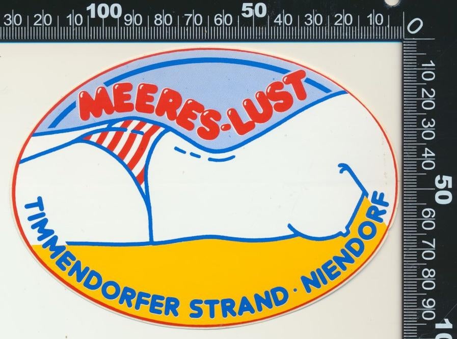 Sticker: Timmerdorfer Strand - Niendorf, Ophalen of Verzenden, Zo goed als nieuw, Bedrijf of Vereniging
