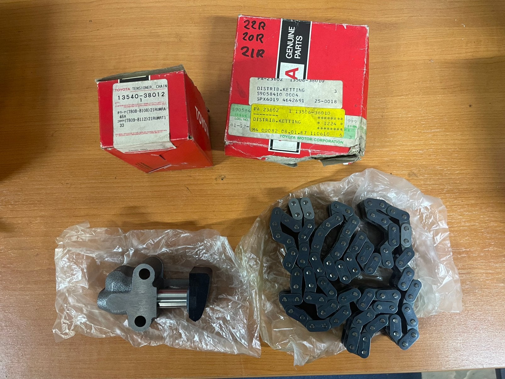 Toyota 20r 21r 22r ketting set nieuw 13506-38010, Ophalen of Verzenden, Nieuw, Toyota