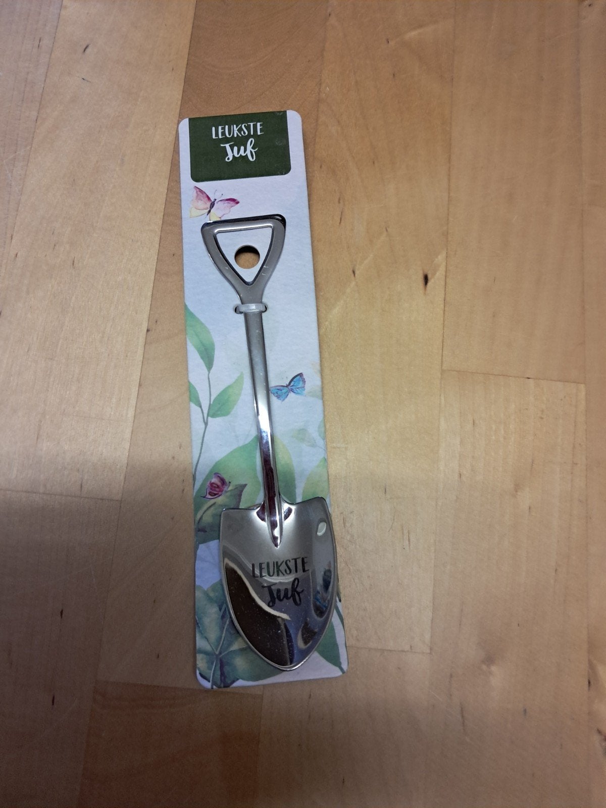 Mini schepje 'Leukste Juf' - Groene Vingers Tuin Collectie, Tuin en Terras, Ophalen of Verzenden, Nieuw, Schop, Groene Vingers