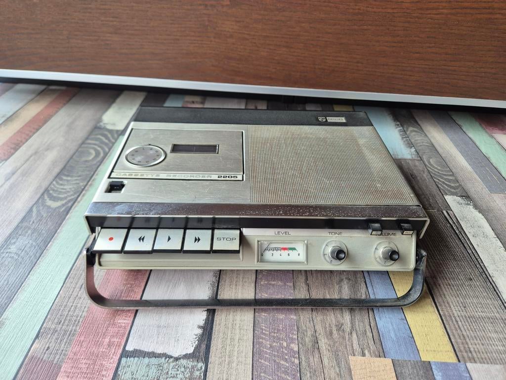 Philips n2205 cassette recorder, Ophalen of Verzenden, Enkel, Philips