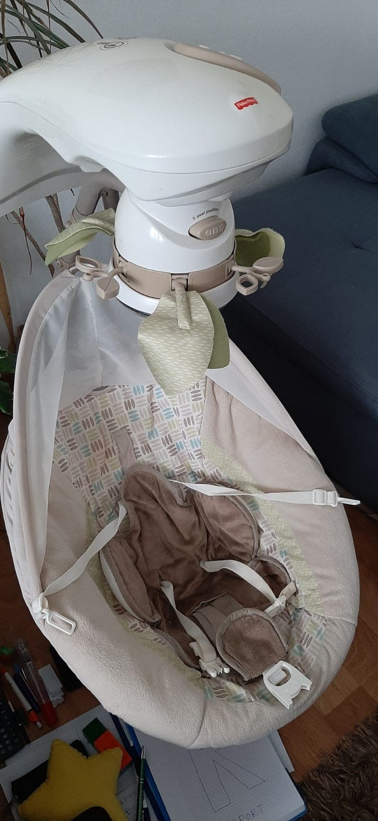 Baby wipstoel wieg met geluid, Kinderen en Baby's, Wipstoeltjes, Verstelbaar, Wipstoel, Zo goed als nieuw, Ophalen