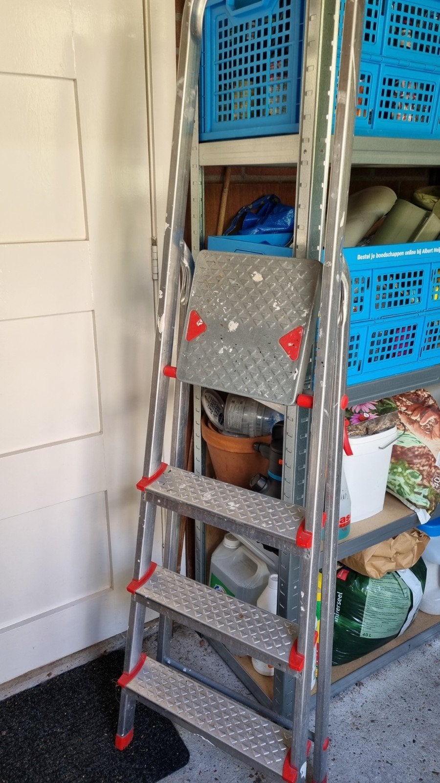 Stevige aluminium trap met 4 treden, Ophalen, Gebruikt, Trap, Minder dan 2 meter