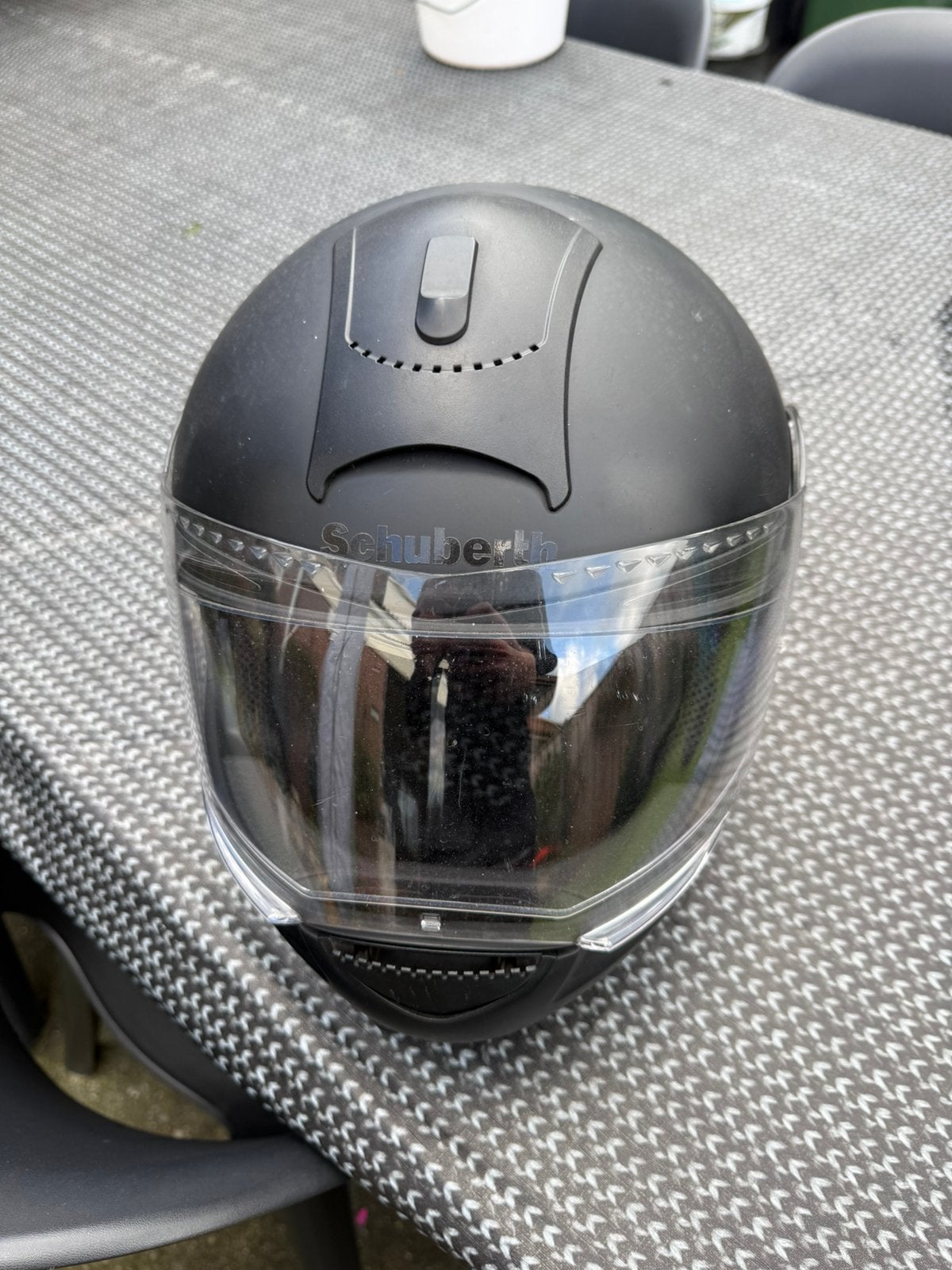Schuberth motorhelm zwart inclusief Bluetooth, Overige merken, Systeemhelm, Heren, Ophalen of Verzenden