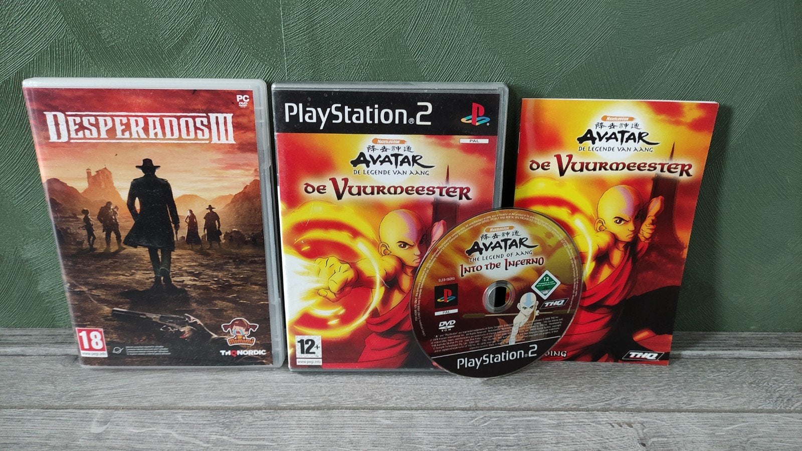 Avatar de legende van aang de vuurmeester ps2 en desperados, Ophalen of Verzenden, Zo goed als nieuw, Avontuur en Actie, Vanaf 3 jaar