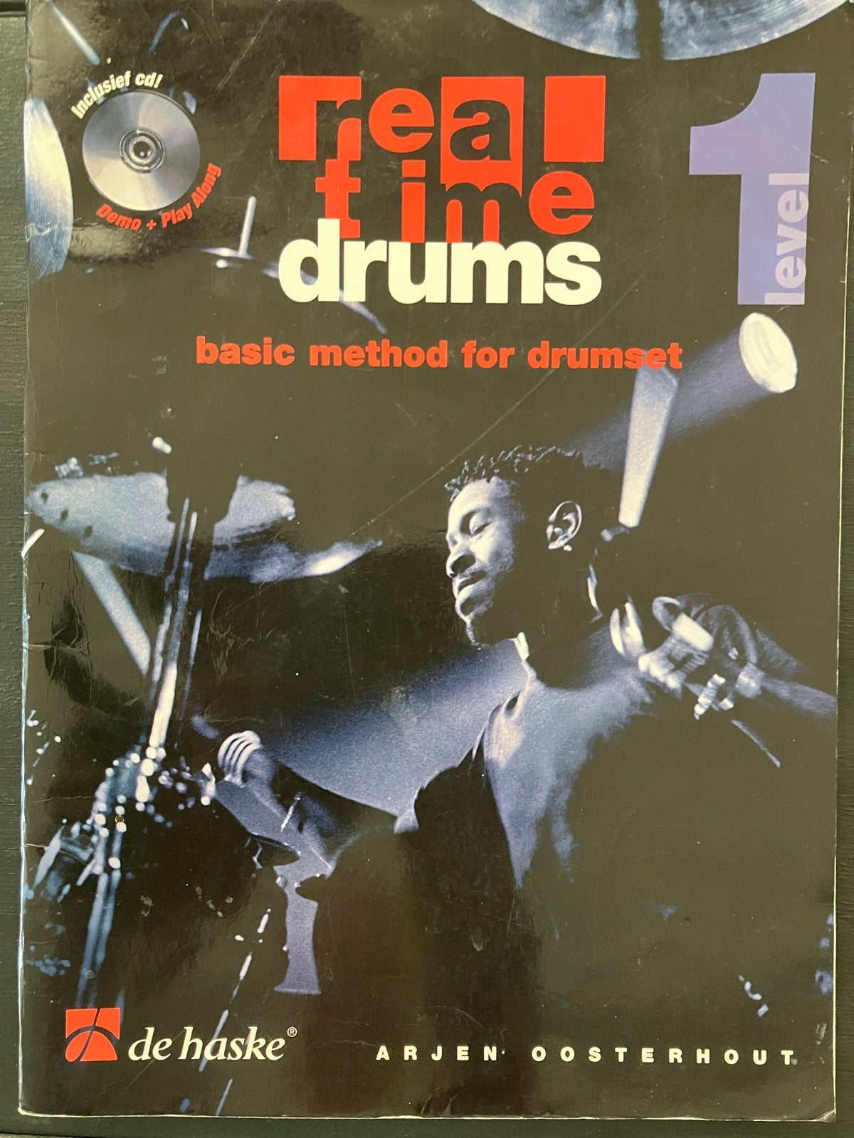 Real Time Drums Level 1 - Basiscursus drumstel met CD, Ophalen of Verzenden, Zo goed als nieuw, Les of Cursus