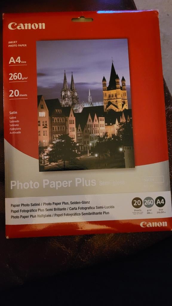 Canon inkjet fotopapier plus SG-201 semi gloss 20 vel A4, Audio, Tv en Foto, Fotografie | Fotopapier, Nieuw, Ophalen of Verzenden