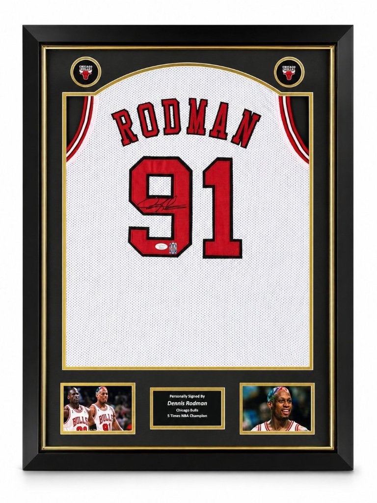 Dennis Rodman Signed Jersey premium frame, Nieuw, Ophalen of Verzenden, Sport Memorabilia Netherlands, Kleding