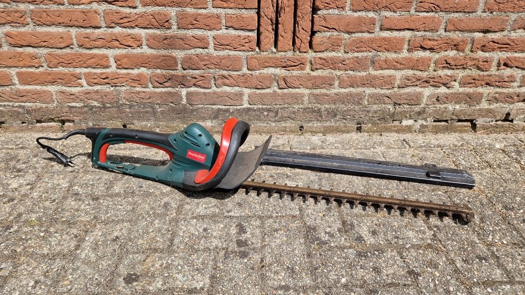 Metabo HS 8565 elektrische heggenschaar met beschermkap, Ophalen, Gebruikt, Elektrisch, Metabo