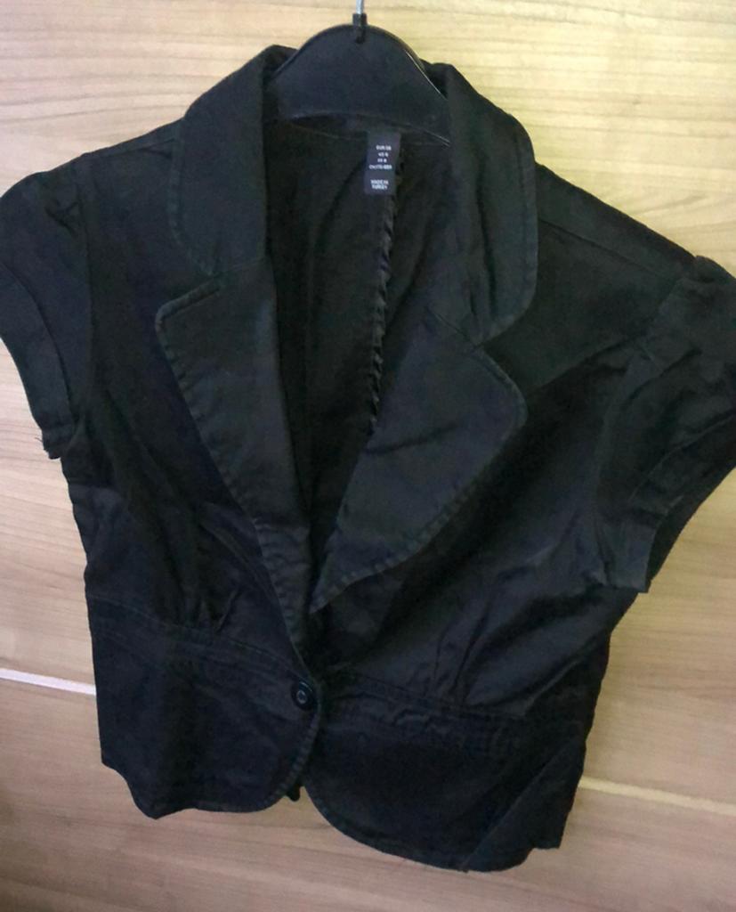 Hm blazer jasje spencer zwart maat 36/38, Ophalen of Verzenden, Zo goed als nieuw, Maat 36 (S), Zwart