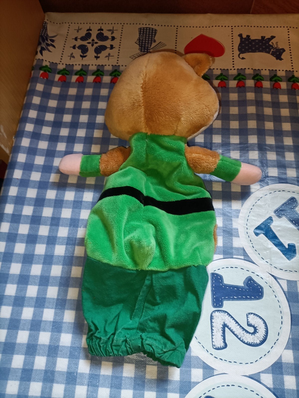 AH hamster poppenkast pop Superheld handpop, Ophalen of Verzenden, Zo goed als nieuw, Overige typen