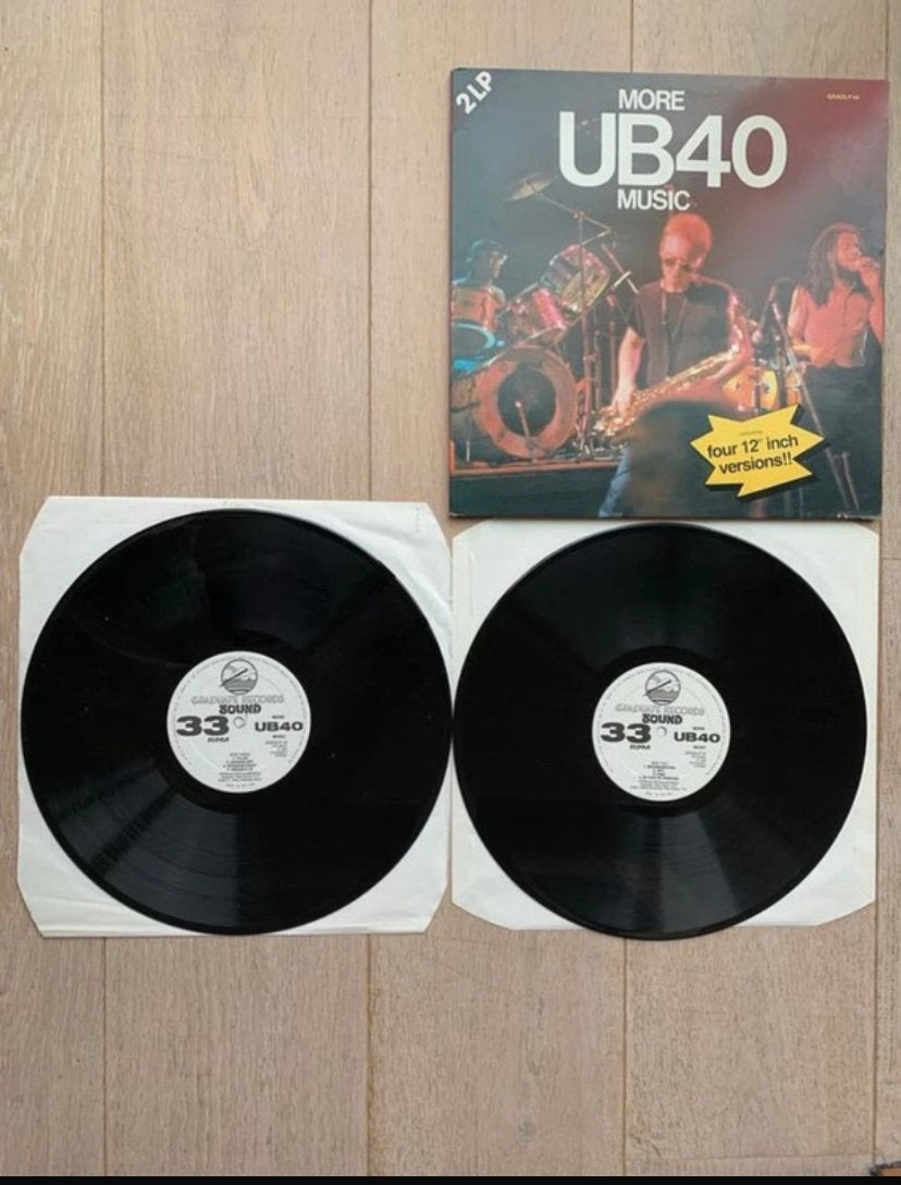 UB40 - More UB40 Music (2LP) - Reggae Pop Vinyl, Gebruikt, 1980 - 1989, Ophalen of Verzenden, Dubbel-LP