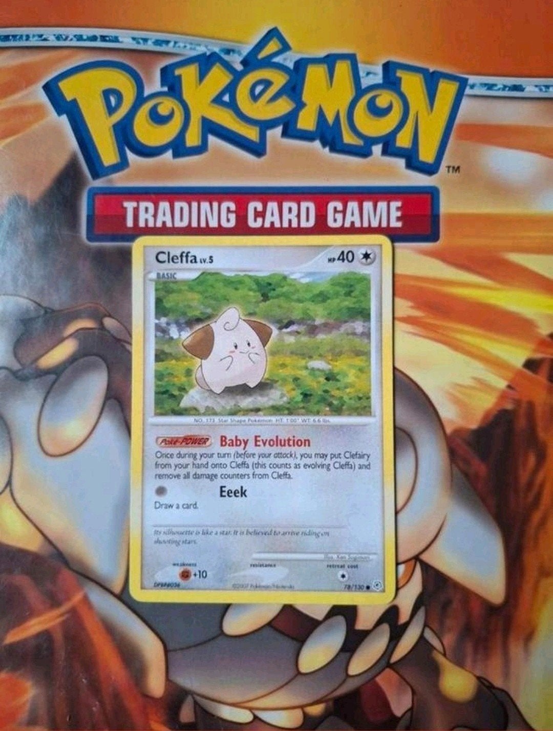 Cleffa 78/130 Diamond&Pearl base set pokemon kaart, Ophalen of Verzenden, Gebruikt, Losse kaart