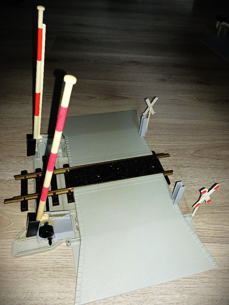 Spoor G LGB / Playmobil complete overweg, Overige merken, Gebruikt, Gelijkstroom, Overige typen