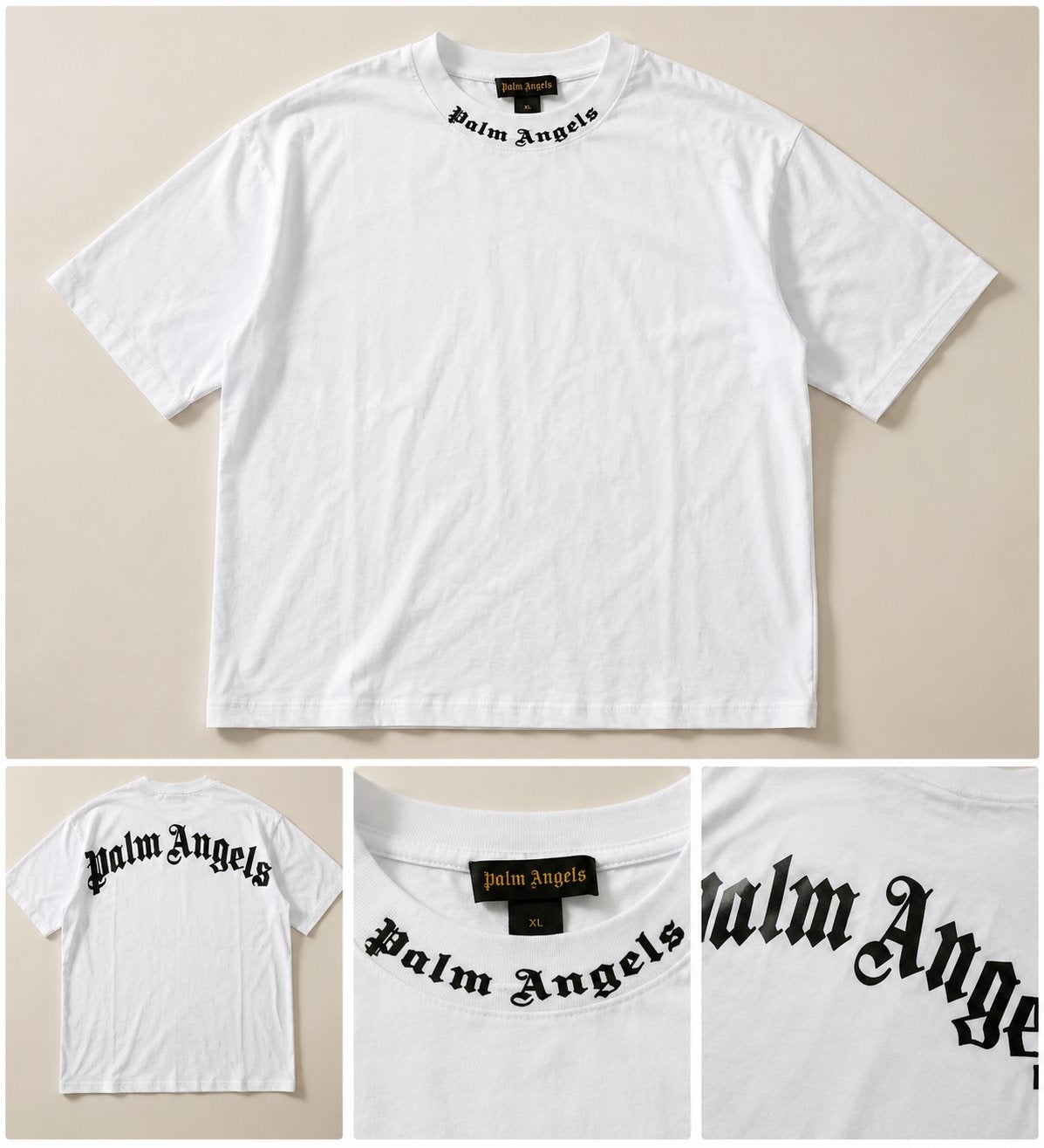 Palm Angels T-shirt, Verzenden, Nieuw, Maat 52/54 (L), Wit