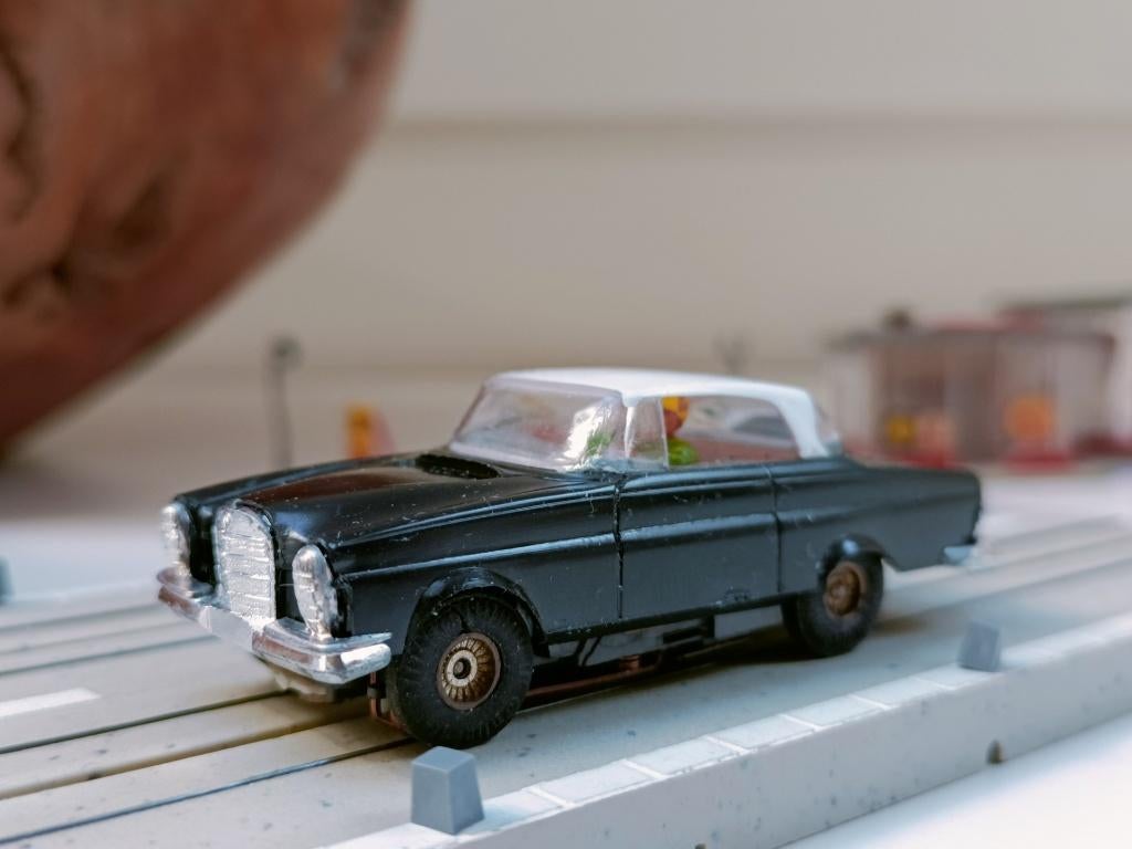 Faller AMS 4858 Mercedes 300SE Coupe zwart, Overige merken, Ophalen of Verzenden, Elektrisch, Racebaan
