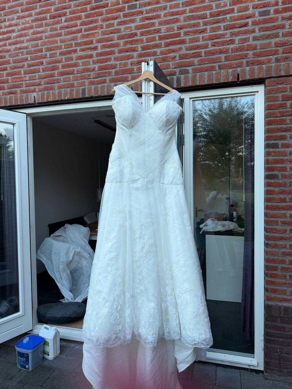Prachtige Eden Black Label Trouwjurk - Maat 46/48, Ophalen of Verzenden, Gedragen, Wit, Trouwjurk