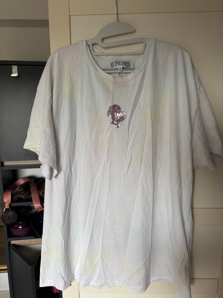 Reinders tie-dye shirt one size, Maat 38/40 (M), Wit, Ophalen of Verzenden, Korte mouw