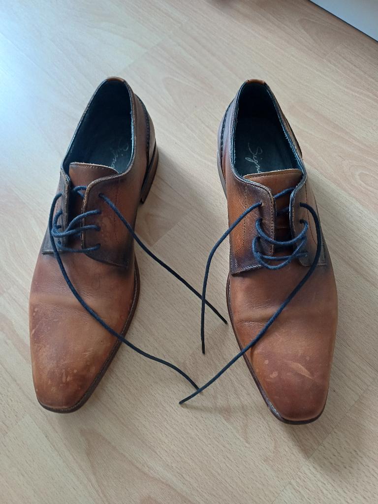 Heren schoenen merk Signatura maat 43, Bruin, Ophalen of Verzenden, Zo goed als nieuw, Signatura