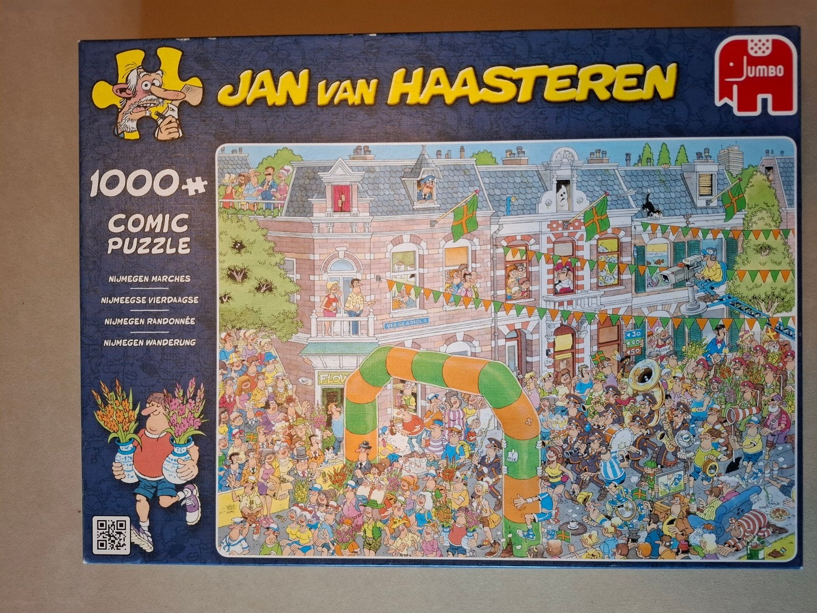 Jan van Haasteren - Nijmeegse vierdaagse 1000 stukjes, Ophalen of Verzenden, 500 t/m 1500 stukjes, Zo goed als nieuw, Legpuzzel