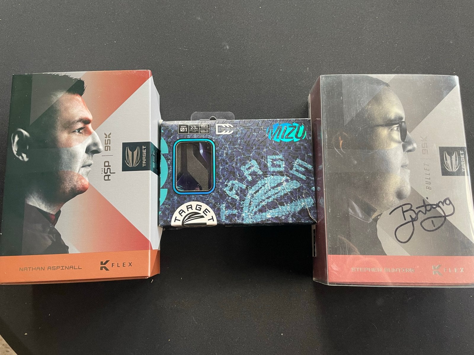 Z.G.A.N. 3 setjes target dartpijlen (22,23,24gram), Sport en Fitness, Darts, Ophalen of Verzenden, Zo goed als nieuw, Pijlen