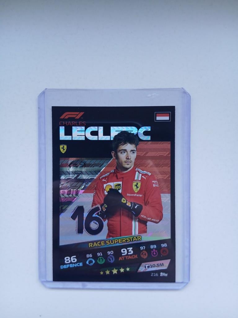 Charles Leclerc F1 Topps Turbo Attax 2021 Race Superstar, Hobby en Vrije tijd, Verzamelkaartspellen | Overige, Ophalen of Verzenden