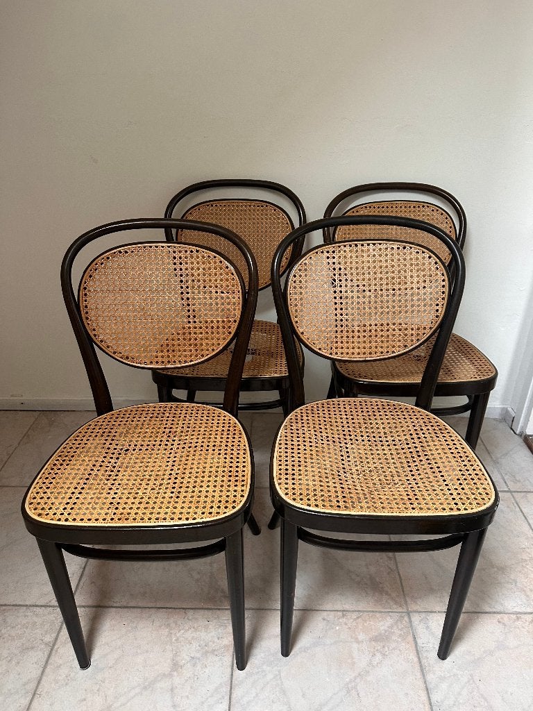 Set van 4 Thonet stoelen, Ophalen