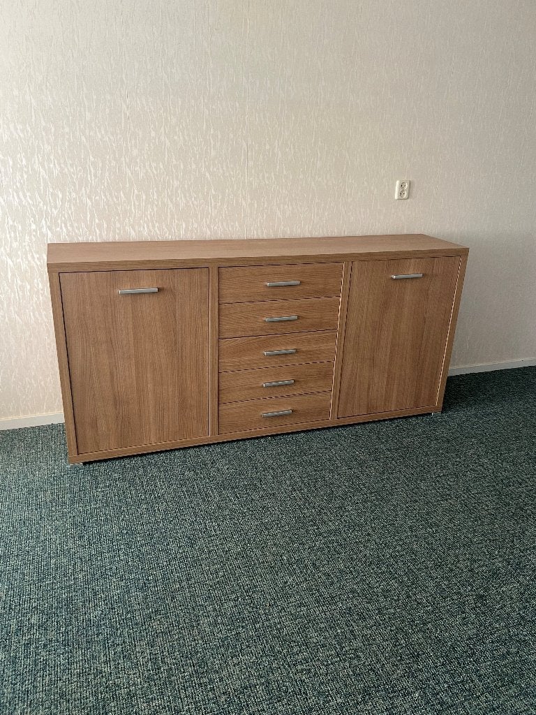Dressoir en hoge laden kast, Huis en Inrichting, Kasten | Dressoirs, Ophalen, Gebruikt, 150 tot 200 cm, 25 tot 50 cm