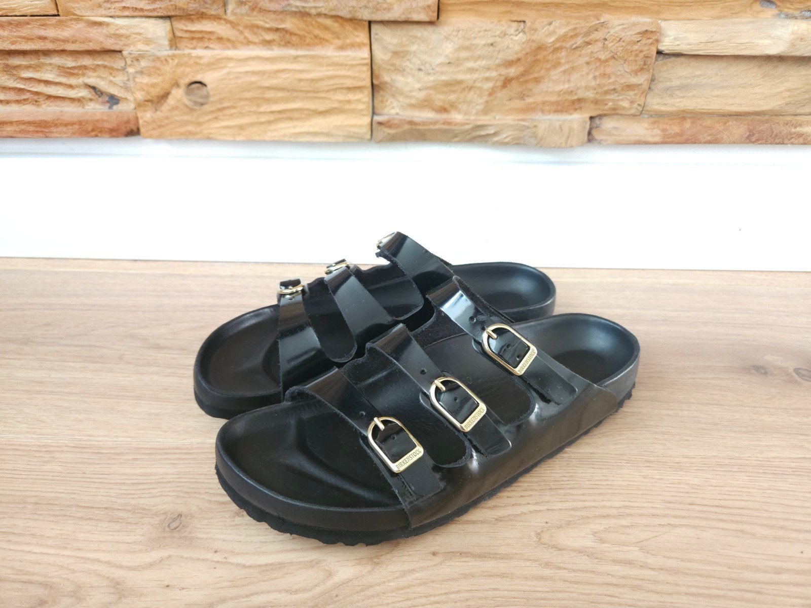 Birkenstock Florida Fresh maat 39 sandalen / slippers zwart!, Kleding | Dames, Schoenen, Zwart, Zo goed als nieuw, Birkenstock