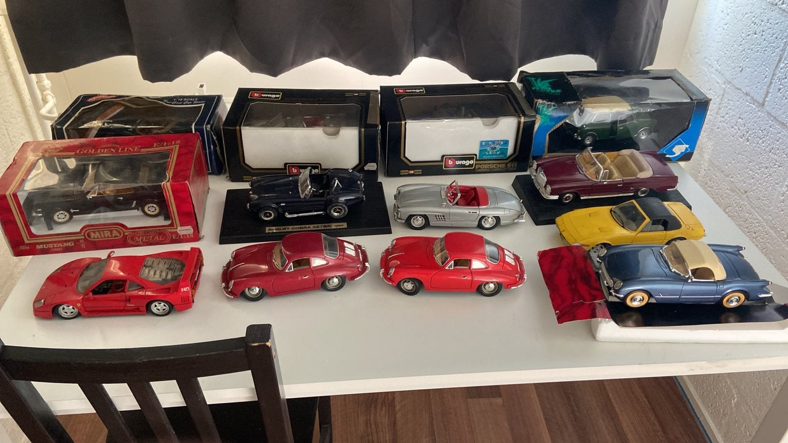 Verzameling van 14 modelauto's, diverse merken en types, Ophalen of Verzenden, Gebruikt, Auto, Bburago