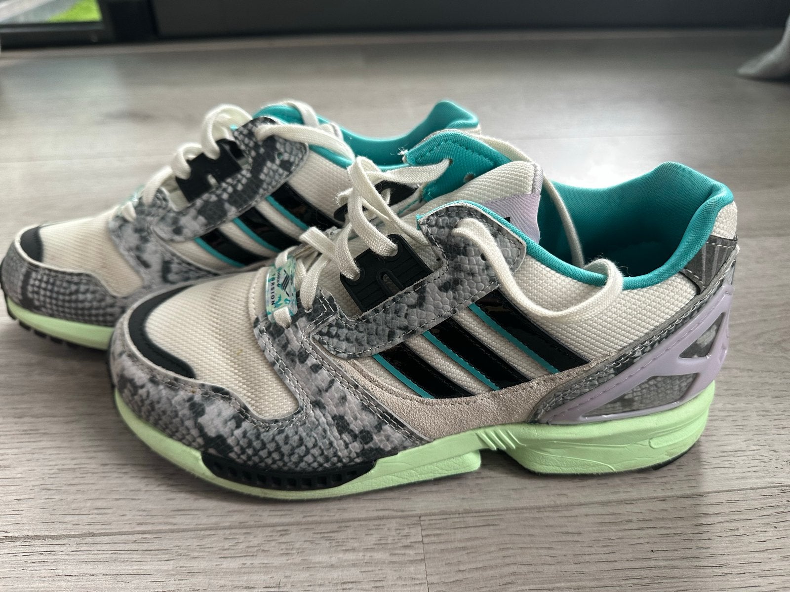 Adidas ZX Torsion sneakers met slangenprint, Verzenden, Zo goed als nieuw, Overige kleuren, Sneakers of Gympen