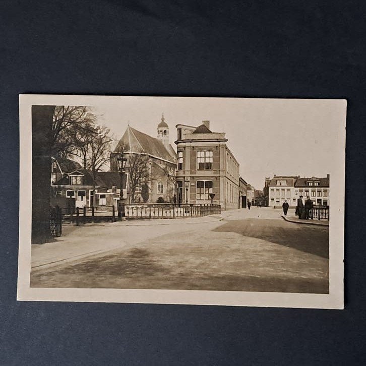 Sneek Friesland Ned.Herv.Kerk met Gymnasium, Ophalen of Verzenden, 1940 tot 1960, Ongelopen, Friesland