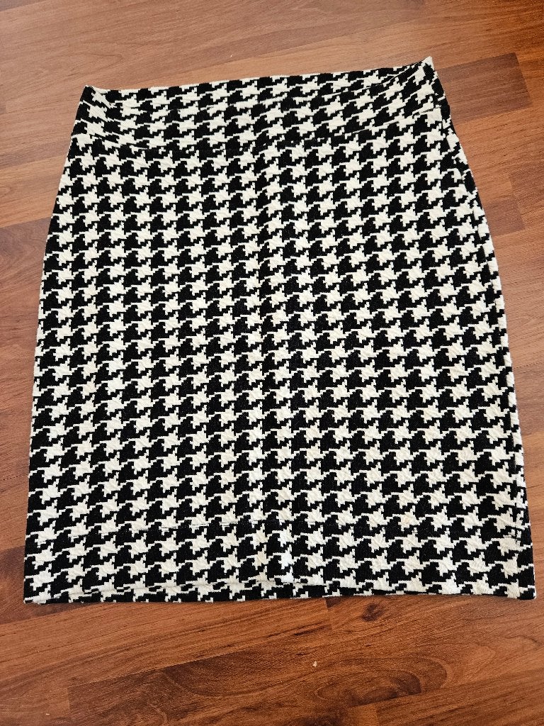 Rok zwart wit geblokt, Zwart, Kyra & Co, Ophalen of Verzenden, Zo goed als nieuw