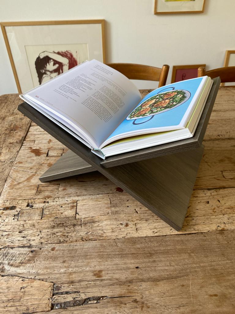 Houten kookboekstandaard, Huis en Inrichting, Woonaccessoires | Overige, Ophalen, Hout, Zo goed als nieuw, Modern