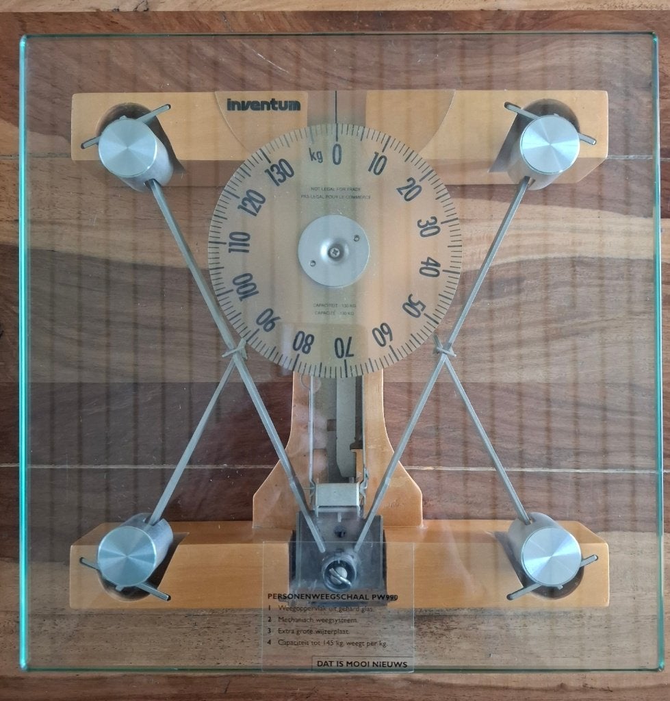 vintage personenweegschaal, Ophalen, Analoog, 100 kg of meer, Zo goed als nieuw