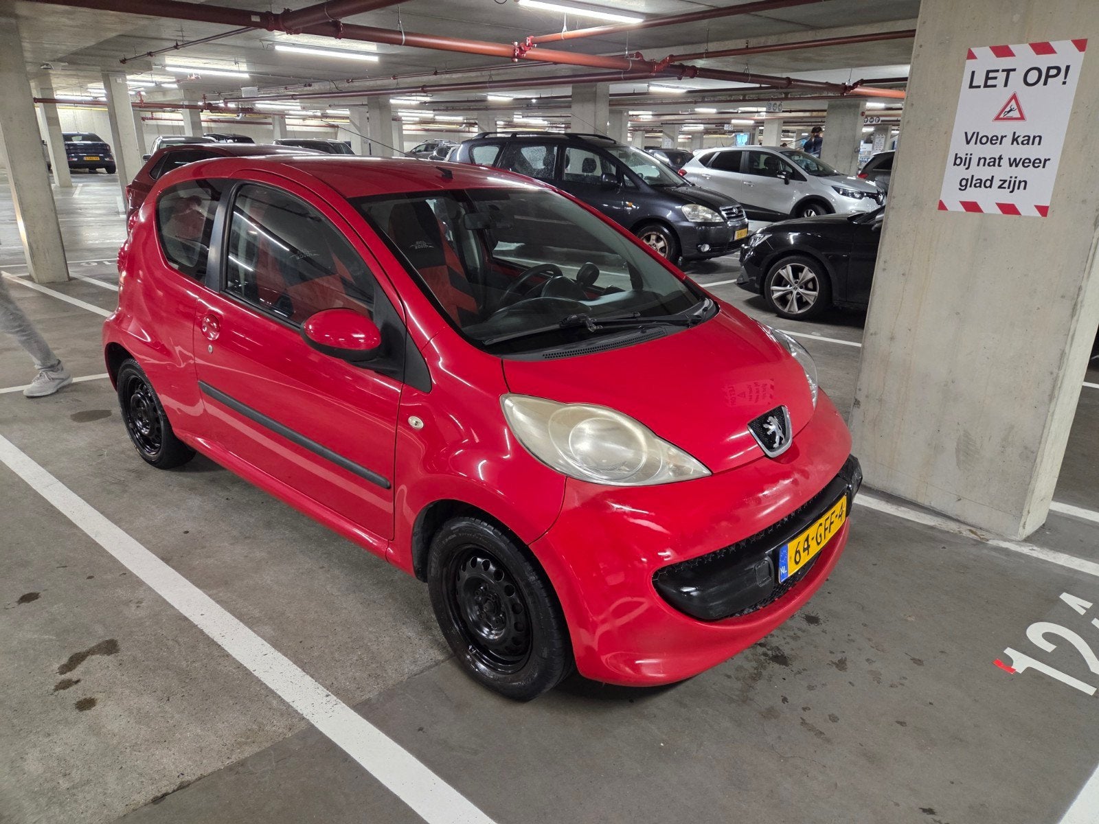 Peugeot 107 1.0 12V 3DR 2008 Rood, Ophalen, Gebruikt, Citroën