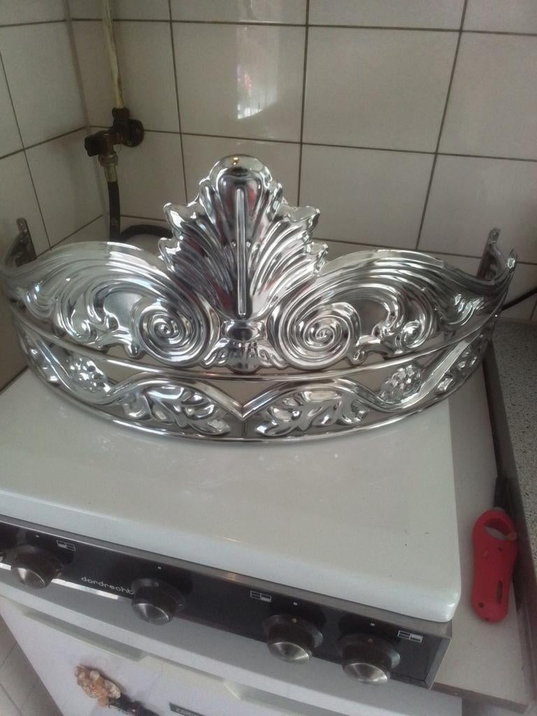 Halfronde metalen kap - 66x31 cm, Ophalen of Verzenden, Gebruikt