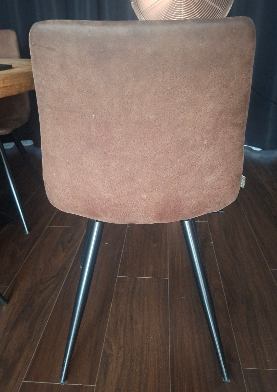 4 nette eetkamerstoelen, Huis en Inrichting, Stoelen, Ophalen, Gebruikt, Bruin, Modern