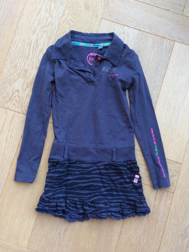 ZGAN mooi smal vallend jurkje Quapi 110/116, Kinderen en Baby's, Kinderkleding | Maat 110, Meisje, Ophalen of Verzenden, Zo goed als nieuw