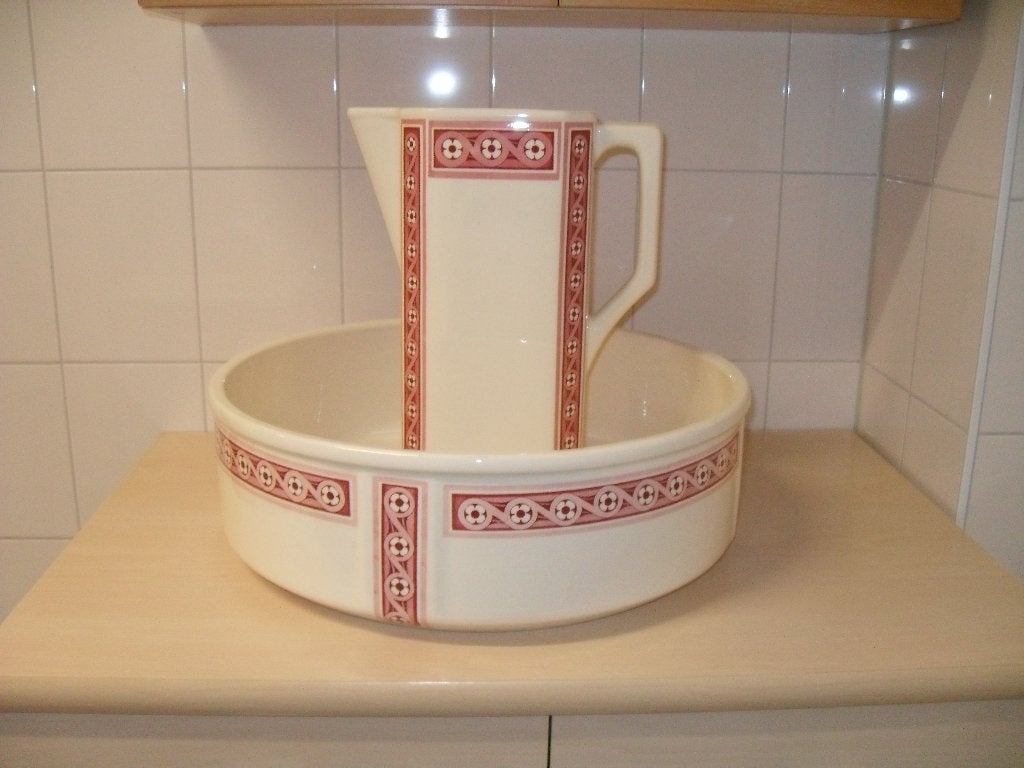 Brocante: Lampet kan Villeroy en Boch, rose, Antiek en Kunst, Ophalen