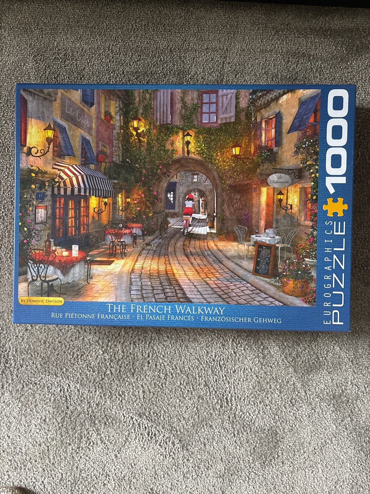 Eurographics Legpuzzel 1000 stukjes - The French Walkway, Ophalen of Verzenden, 500 t/m 1500 stukjes, Zo goed als nieuw, Legpuzzel