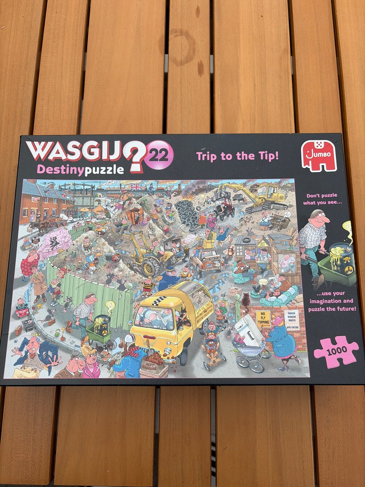Wasgij? 22 Destinypuzzle - Trip to the Tip! 1000 stukjes, Ophalen of Verzenden, 500 t/m 1500 stukjes, Nieuw, Legpuzzel