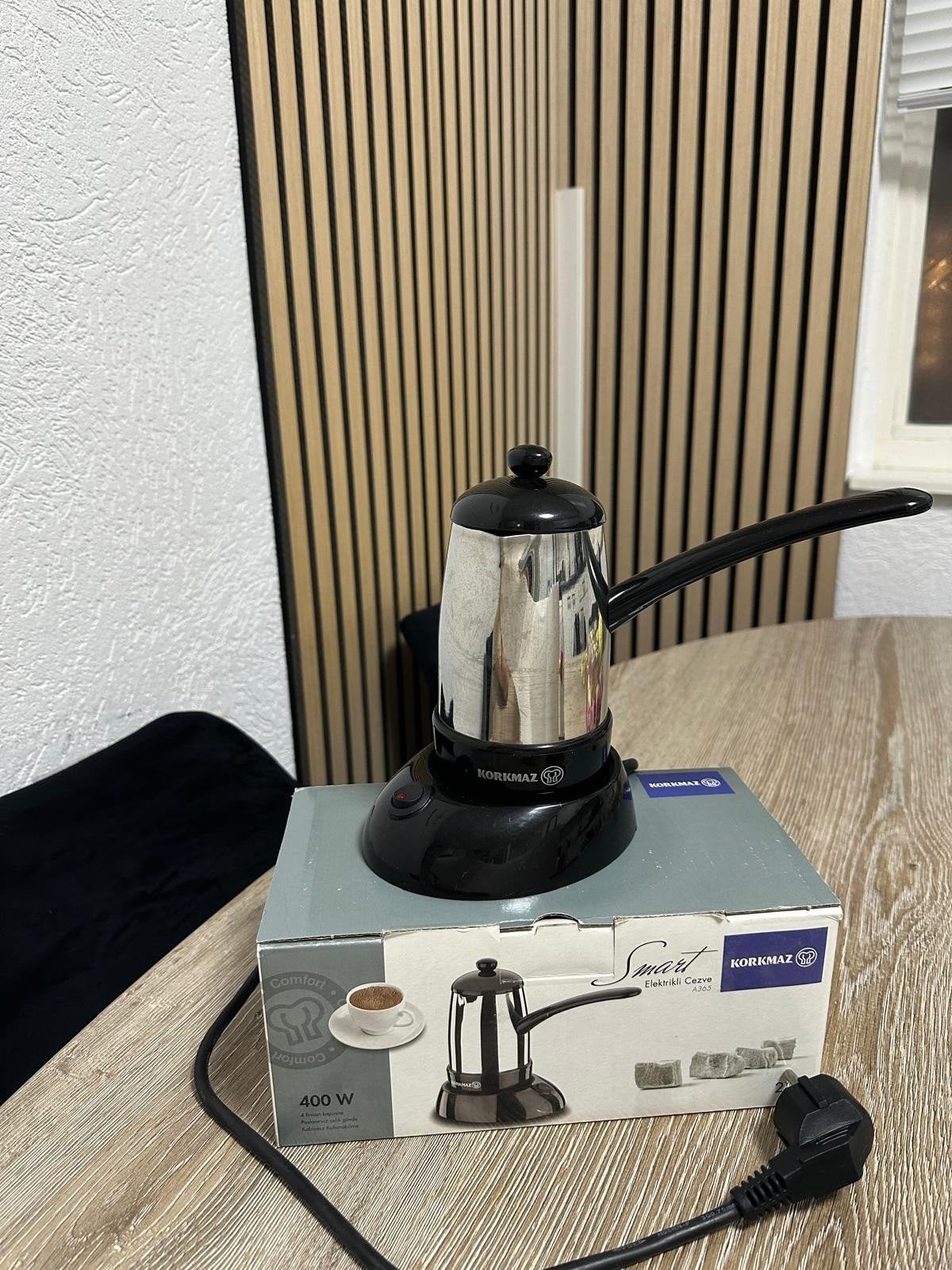 Korkmaz Smart Elektrische Cezve - Turkse Koffiepot 400W, Overige modellen, Nieuw, Gemalen koffie, Ophalen of Verzenden