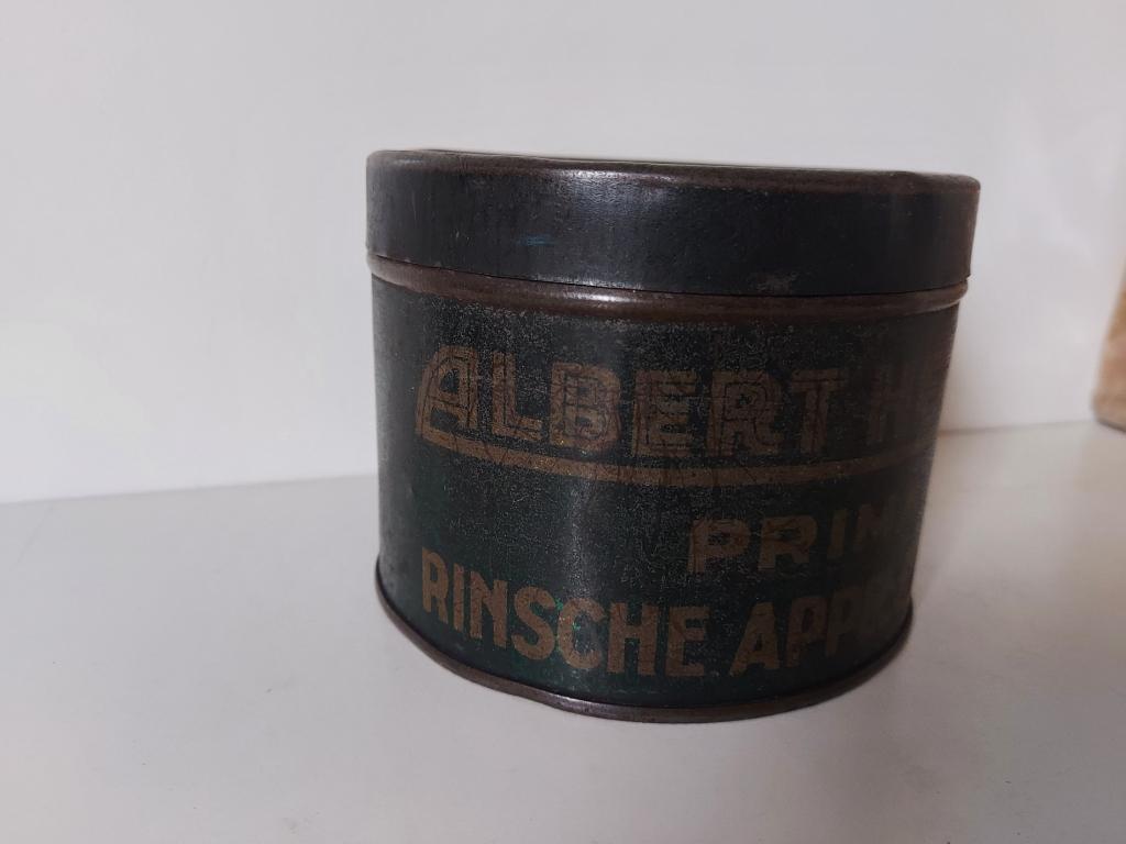 Vintage antiek blik Albert Heijn Rinsche Appelstroop, Verzamelen, Blikken, Ophalen of Verzenden, Gebruikt, Overige