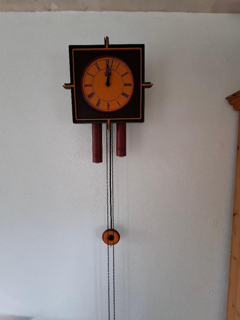 Vintage wandklok, Ophalen, Gebruikt, Wandklok