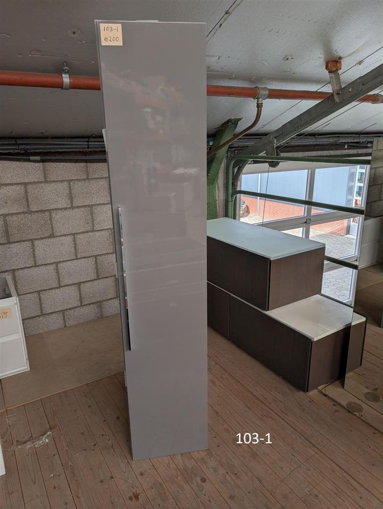 103. Badkamerkast Hoge kast kast wastafelonderkast, Ophalen, Nieuw, Wit, Handdoek
