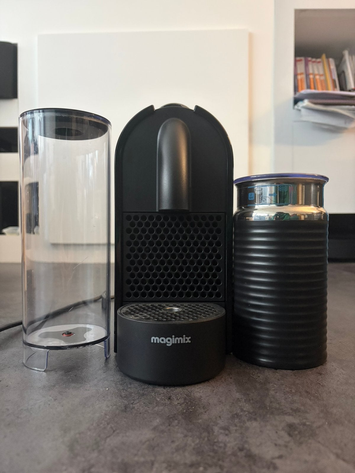 Nespresso Magimix CitiZ&Milk - Limousine Black, Witgoed en Apparatuur, Ophalen, Koffiemachine, Zo goed als nieuw, 4 tot 10 kopjes