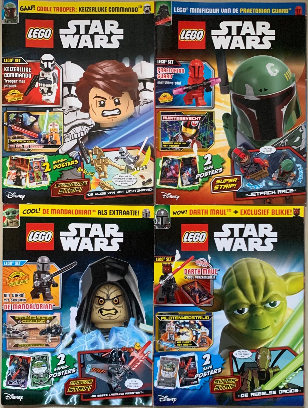 4x Lego Star Wars Magazine [Geen minifig, wel posters], Ophalen of Verzenden, Zo goed als nieuw, Lego