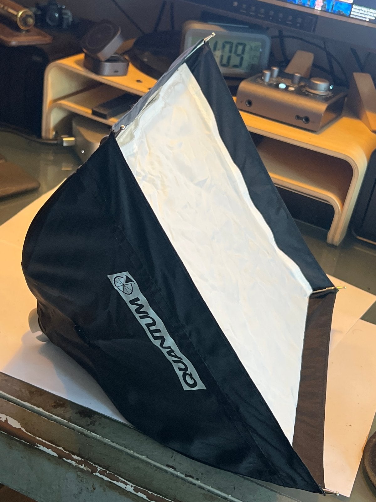 Quantum 30 x 30 cm Softbox voor Godox / Quantum / Lumedyne, Ophalen, Lamp of Flitsset, Gebruikt, Overige merken